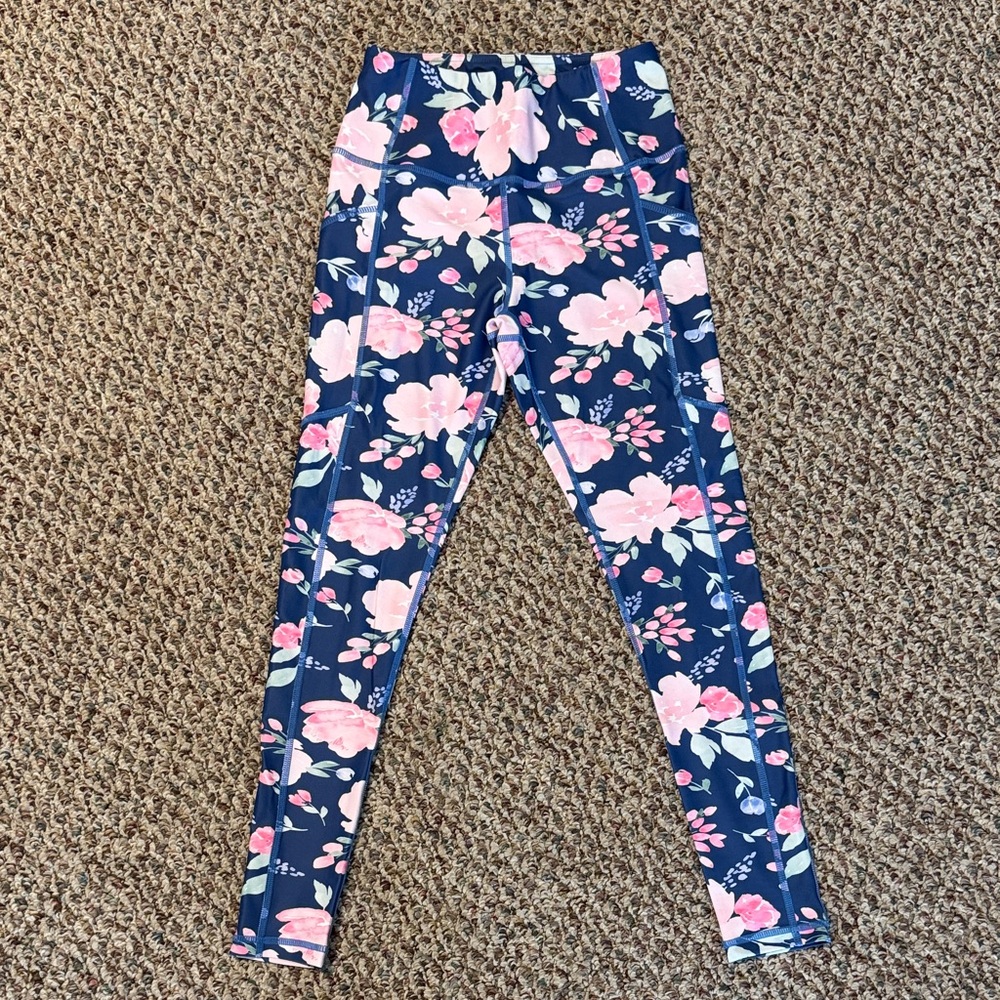 Maven Thread Blue Floral Leggings